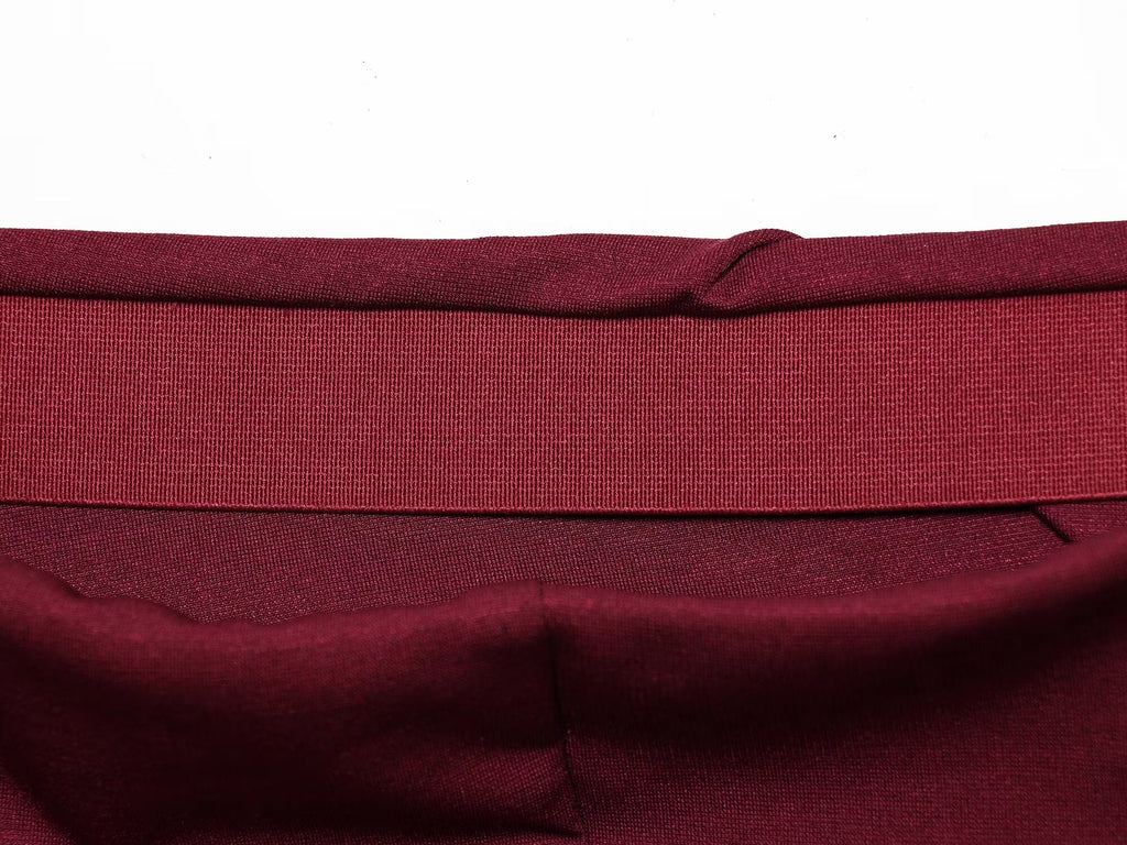 Women's twisted knot design casual MIDI skirt