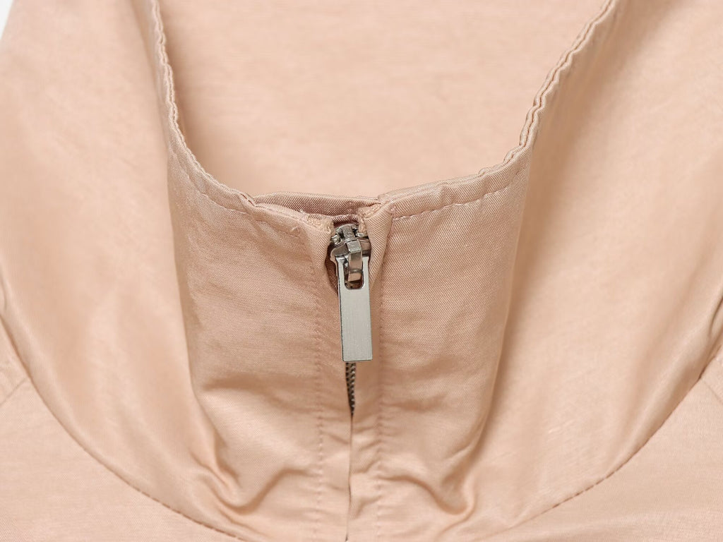 Women's casual pleated pilot jacket Coat