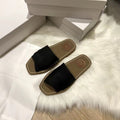 Women's new fashion Joker letter slippers wear girls' heart beach sandals with thick soles