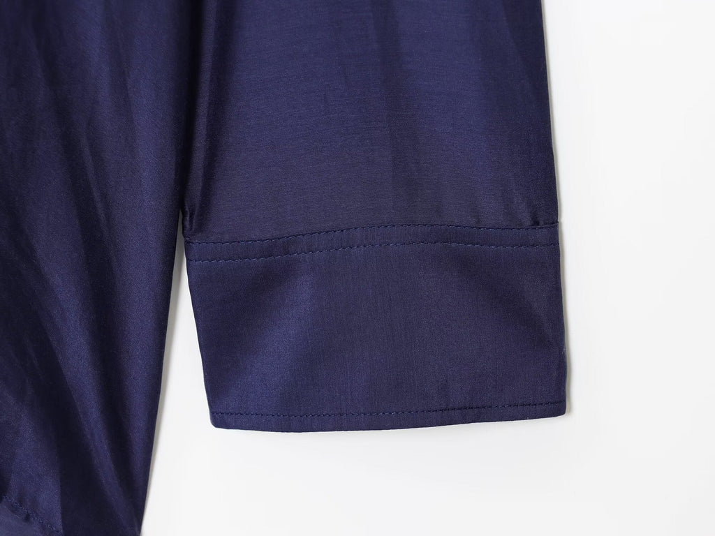 Women's new fashion loose single breasted silk shirt