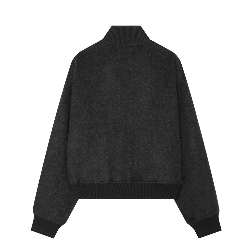 Women's comfortable wool blend pilot jacket Coat