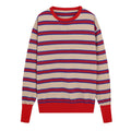 Women's soft striped wool blend knit sweater