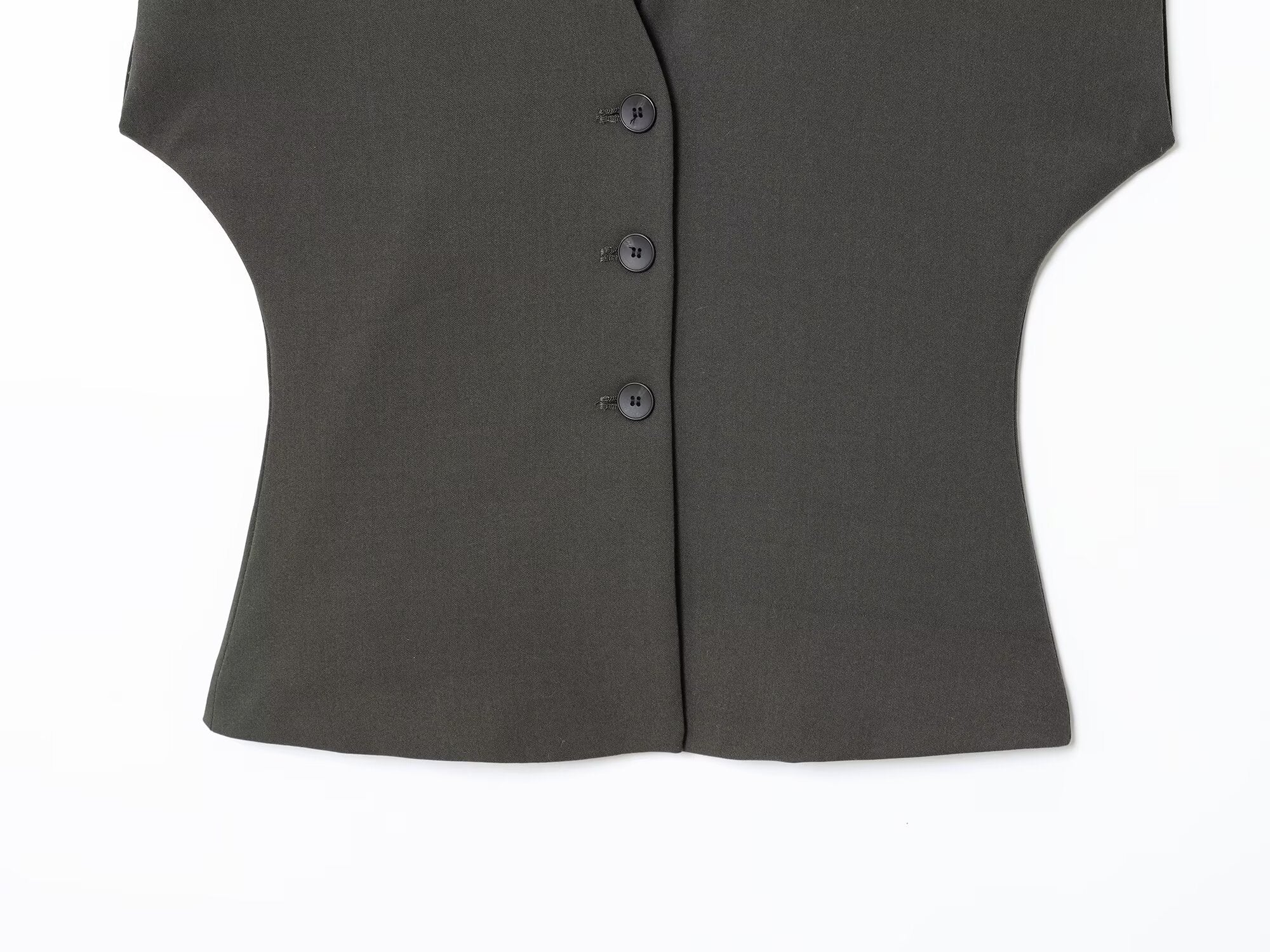 suit Women's 2 pieces slim V-neck Button-up vest+Pants