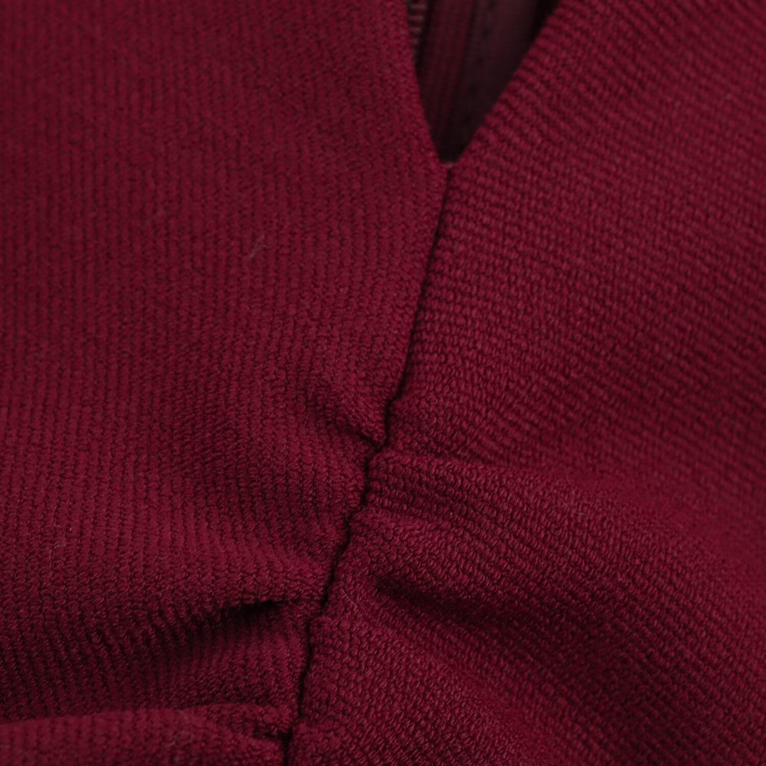 Women's new chic Fashion pleated decoration sexy slim fit V Neck Midi dress retro sleeveless back zipper women's dress Mujer
