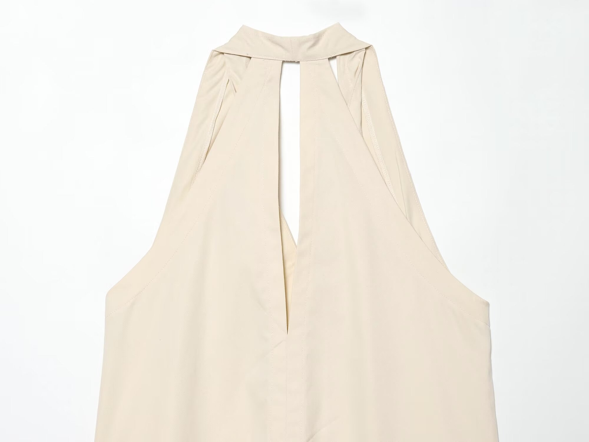 Women's tassel decoration long style hanging neck top