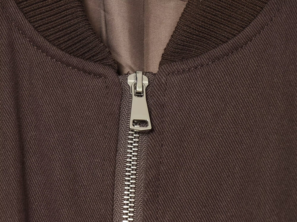 Women's short standing collar pilot jacket
