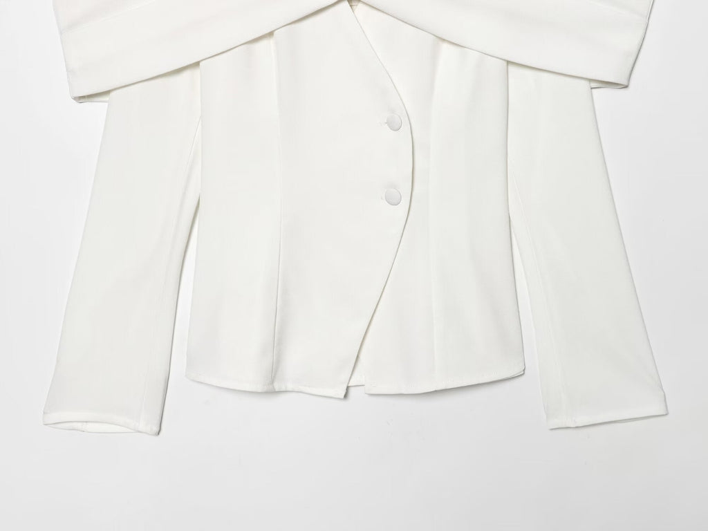 Women's slim waist cinching Blazer Coat