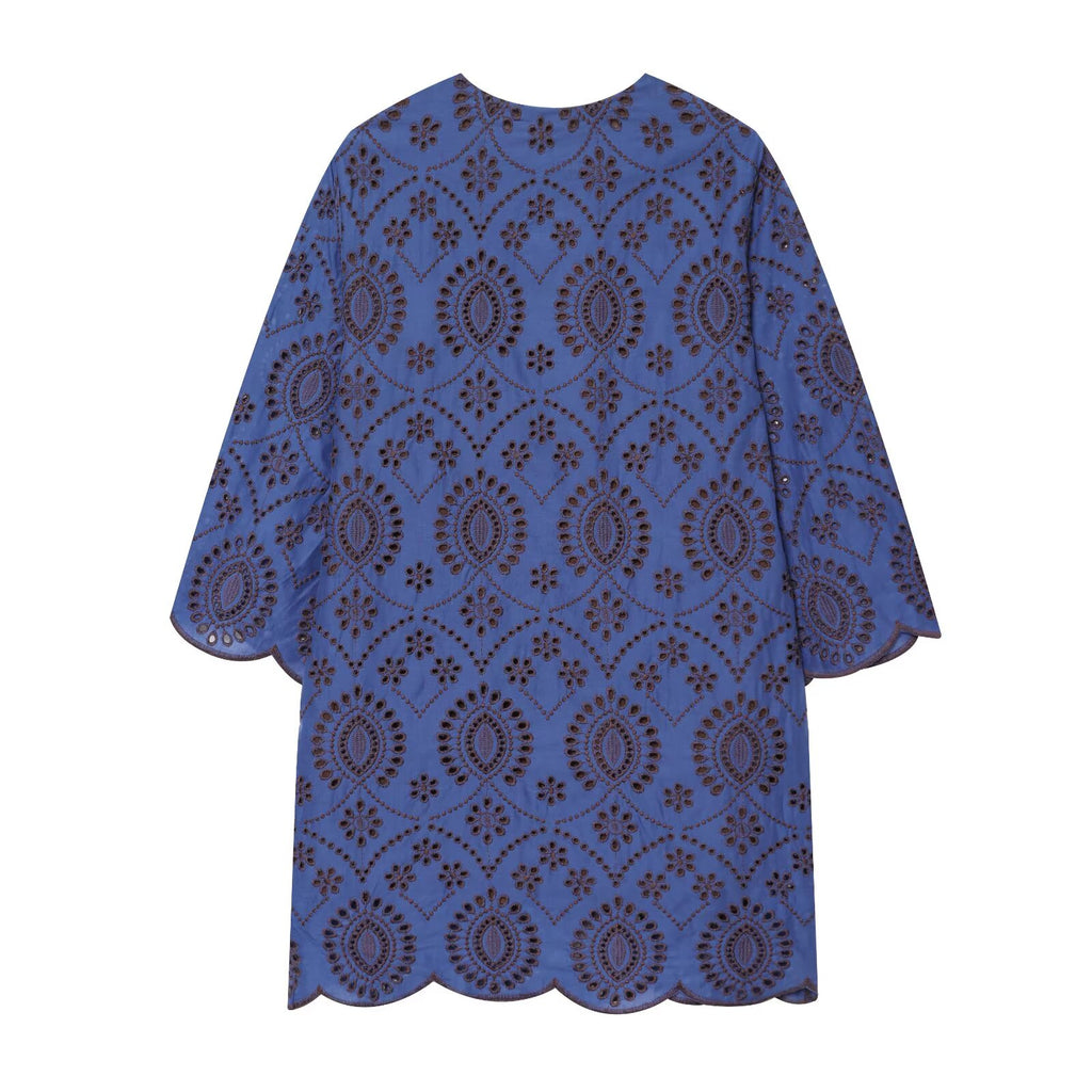 2026 Women's hollow embroidery mini dress