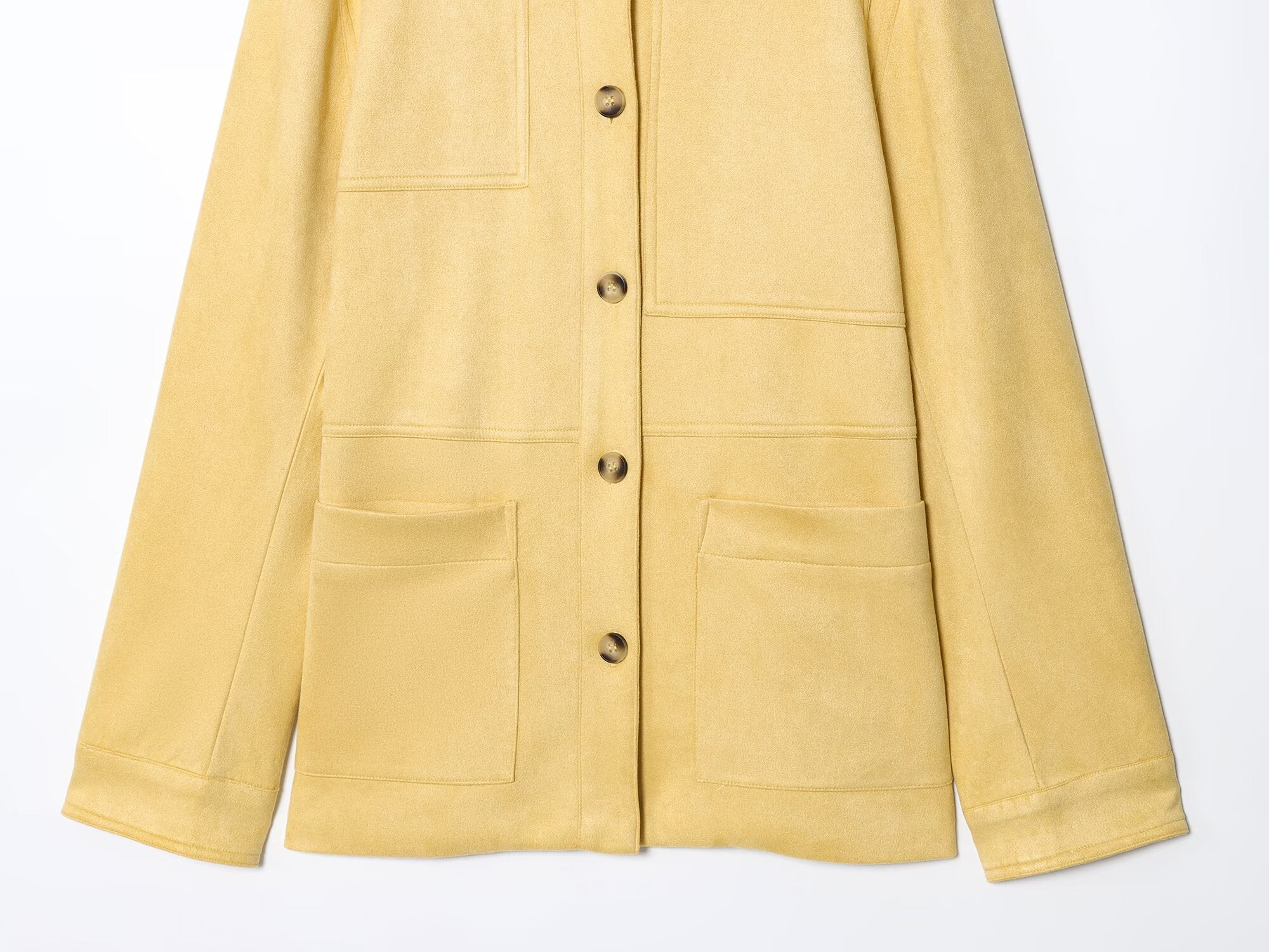 Women's 2025 new fashion loose single breasted suede Coat