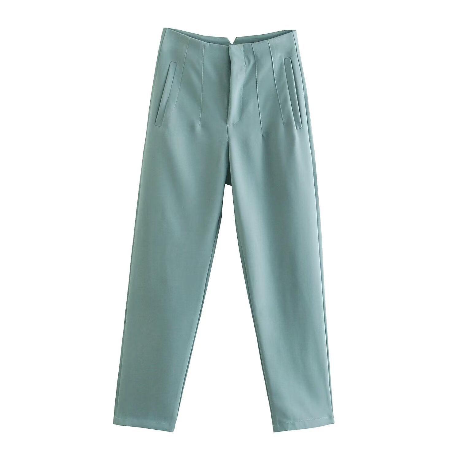 2026 Women's multi-color pleated high waisted pants