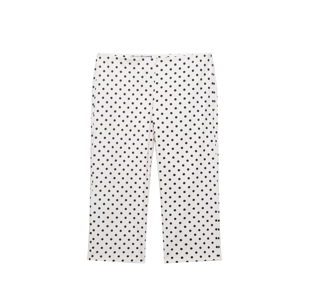 suit Women's 2 pieces polka dot shirt style Coat+Pants