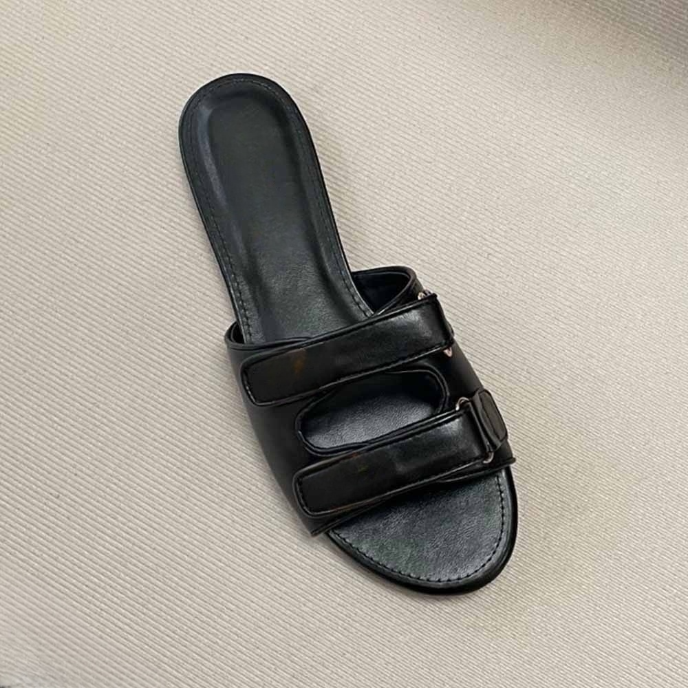 Women's new thin bottom rhinestone decorative slippers have a shoe box