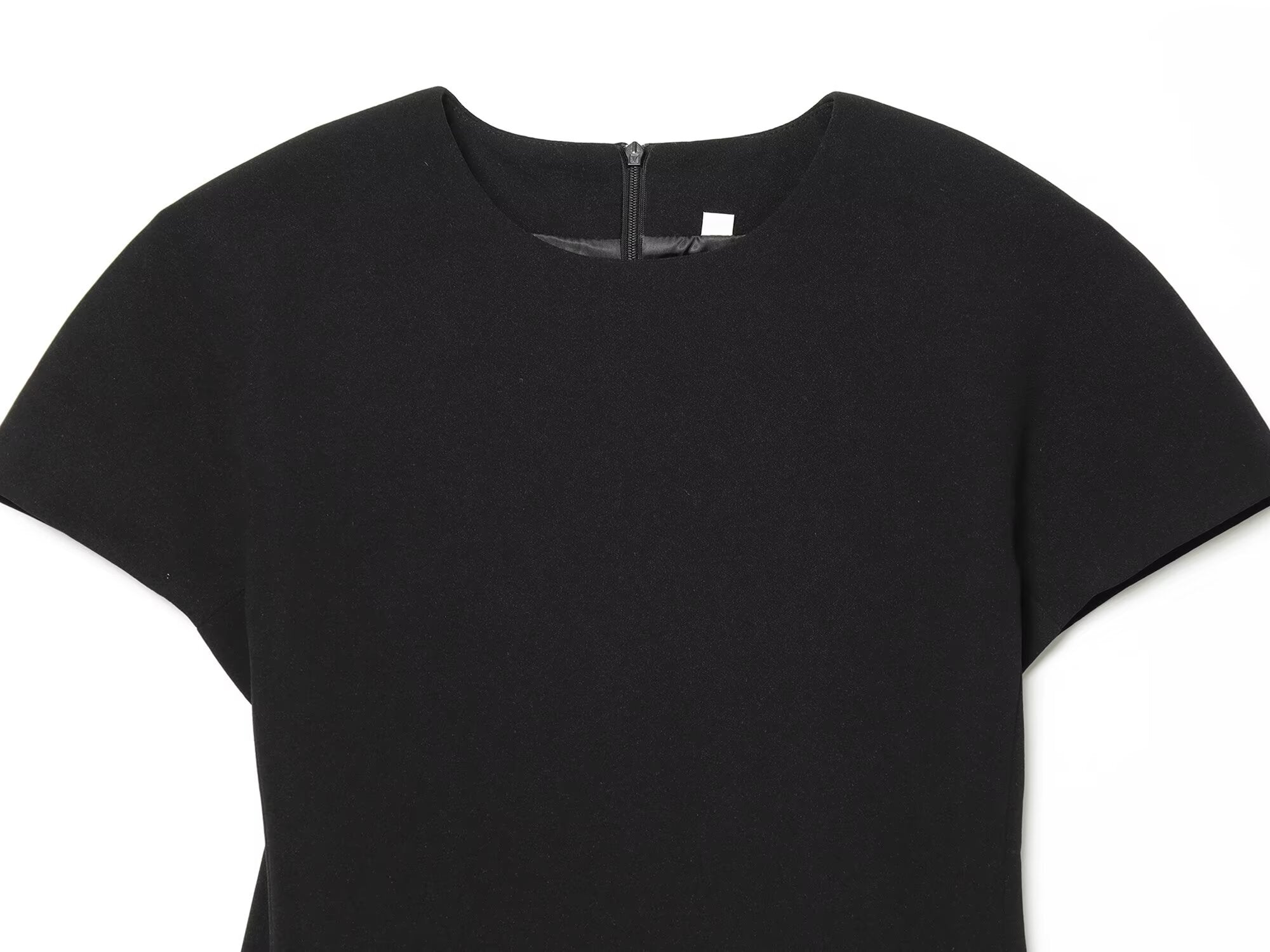 Women's slim O Neck short sleeved mini dress