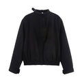 Women's 2025 new fashion button decoration loose jacket Coat