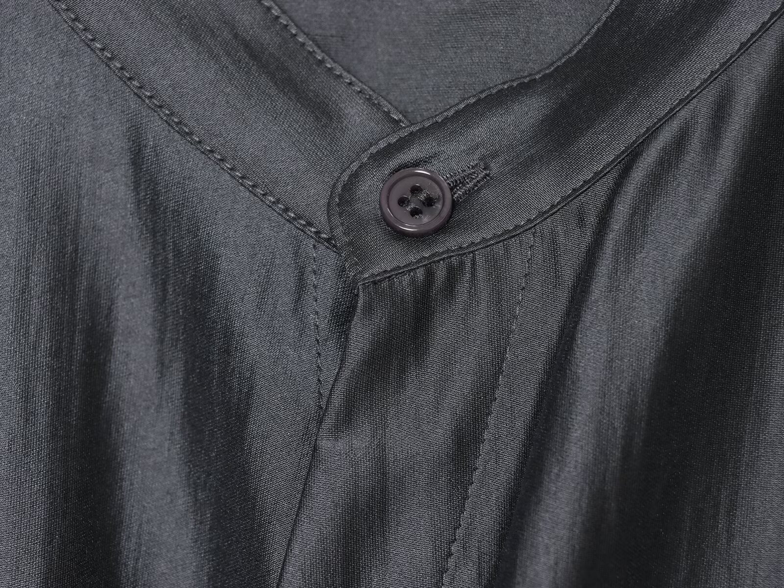 Women's lace up decorative casual draped shirt