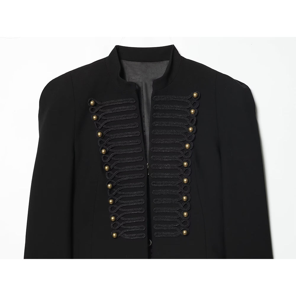 Women's with shoulder pads slim Blazer Coat