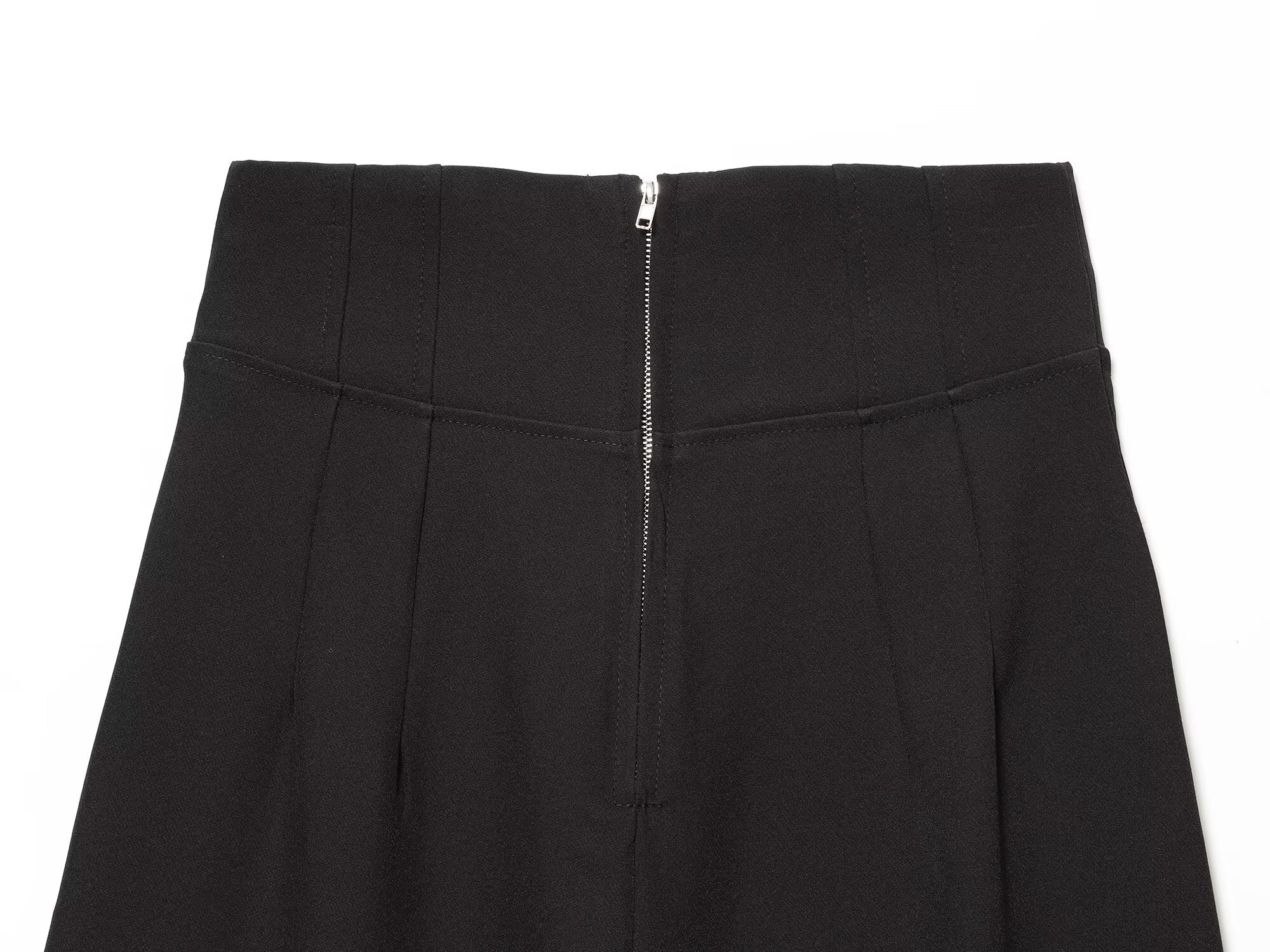 Women's comfortable loose high waisted zipper pants