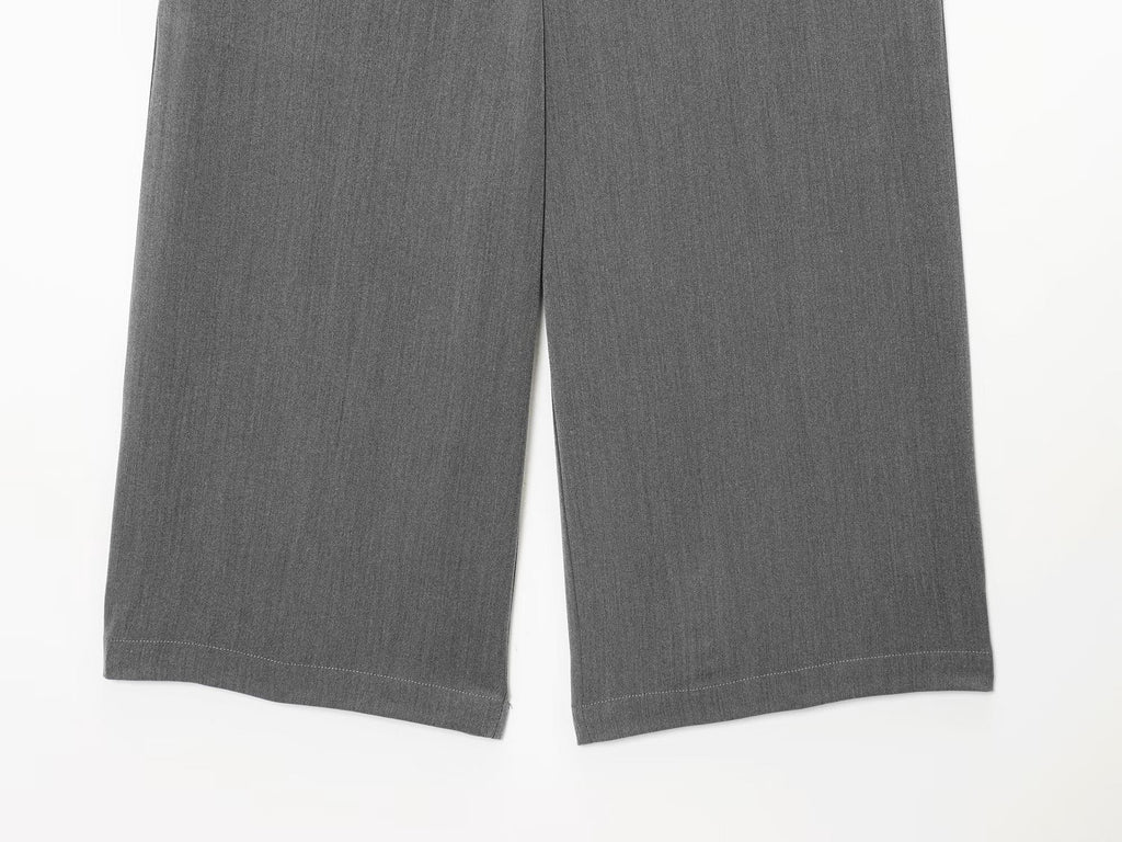 Women's Long style casual high waisted zipper shorts