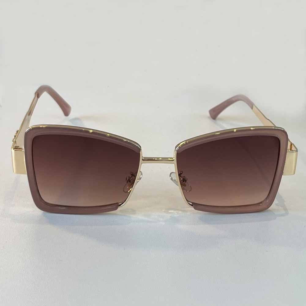 Women's new sunglasses gradient metal temple sunglasses