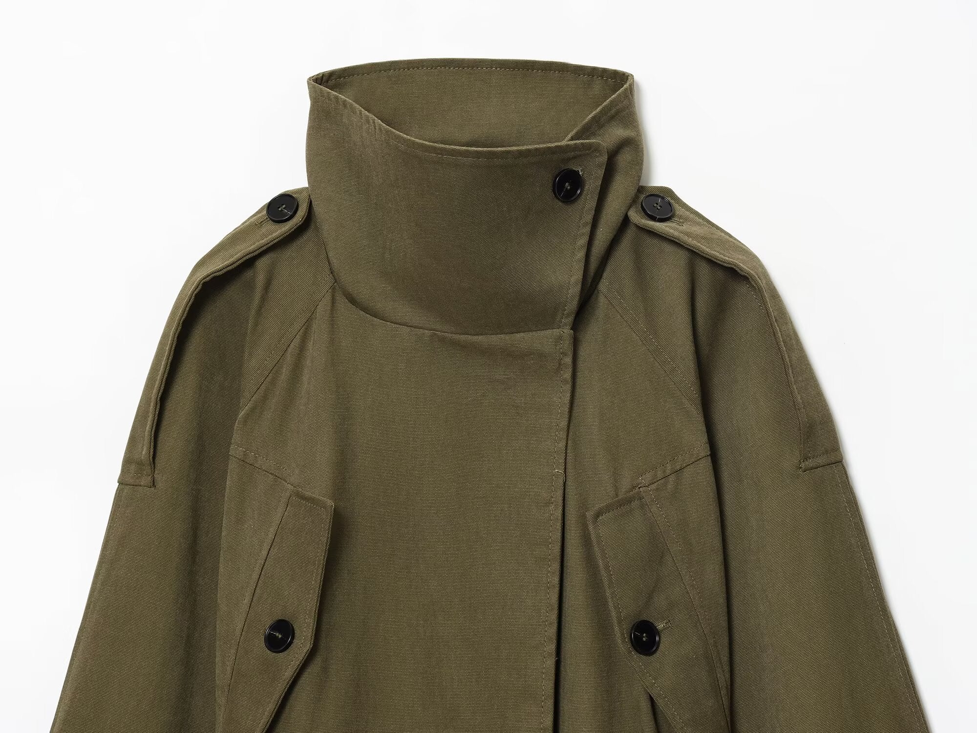 Women's new fashion with Belt loose cotton windbreaker Coat