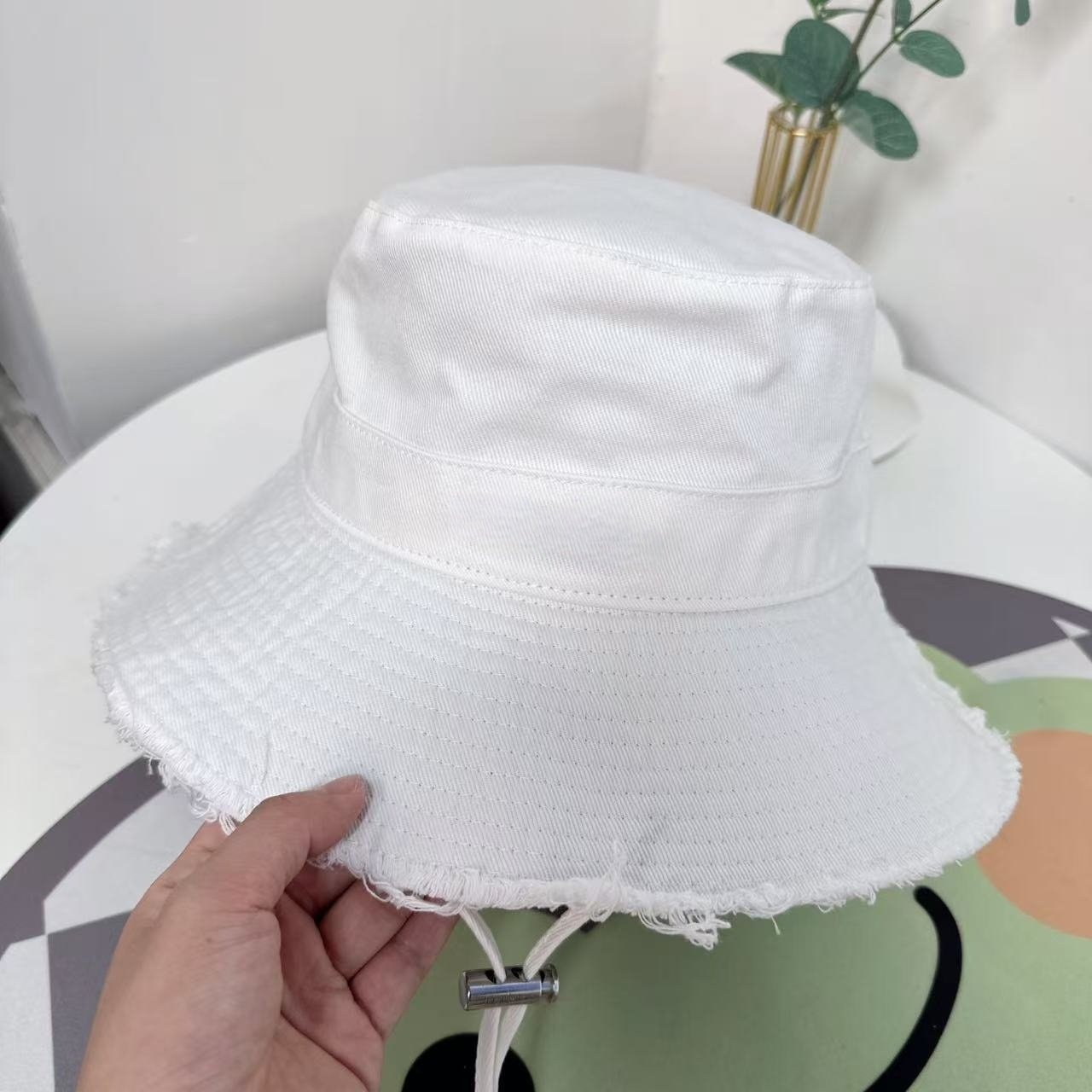 Women's new rope holiday sun protection basin hat burr fisherman's hat
