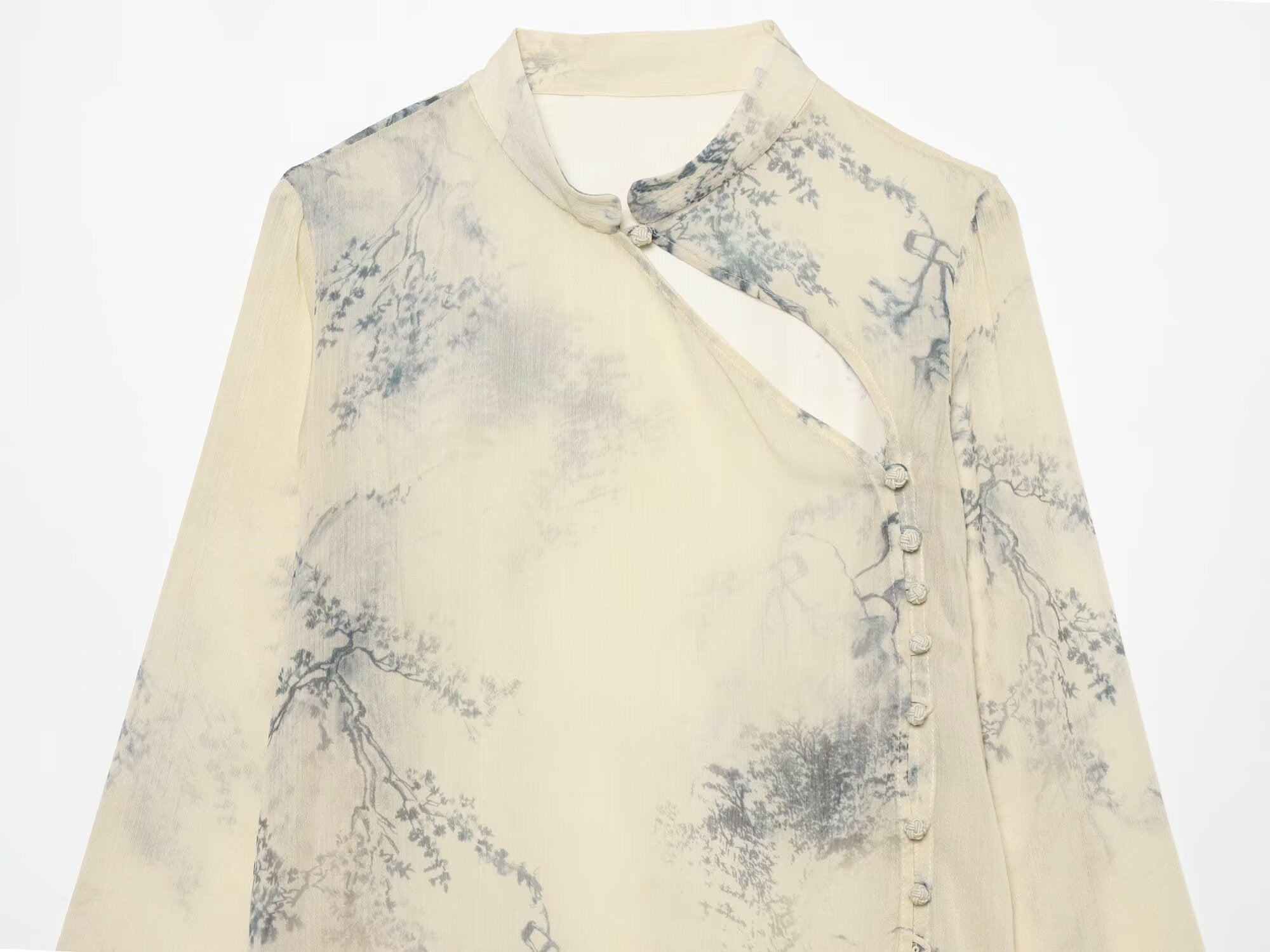 Women's comfortable printed button up shirt