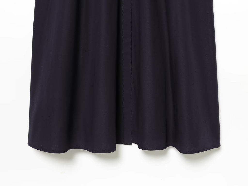 Women's Lapel bubble sleeve MIDI dress
