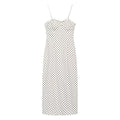 Women's tight corset style polka dot MIDI dress