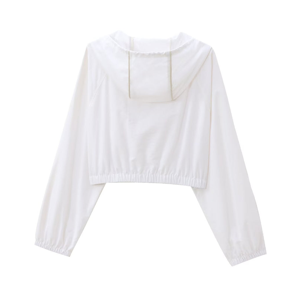 Women's 2025 new fashion short nylon hooded jacket Coat