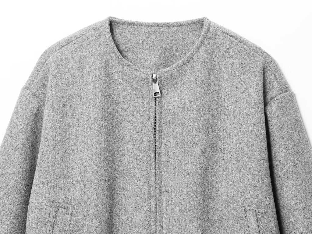 Women's 2025 fashion O Neck soft texture flying jacket Coat