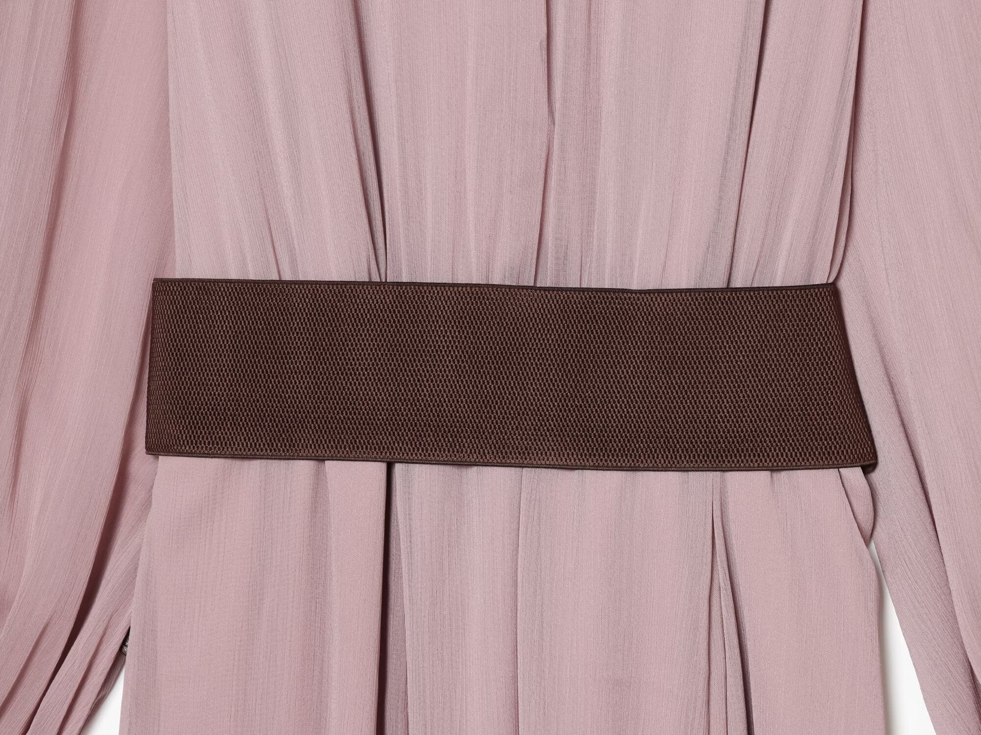 Women's patchwork waistband MIDI dress