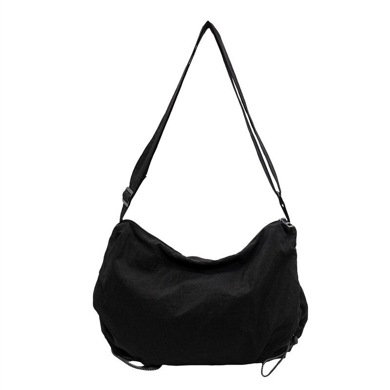 Women's New Joker Lightweight Messenger Bag Sports Fashion Canvas Bag Large Capacity Commuter Shoulder Bag