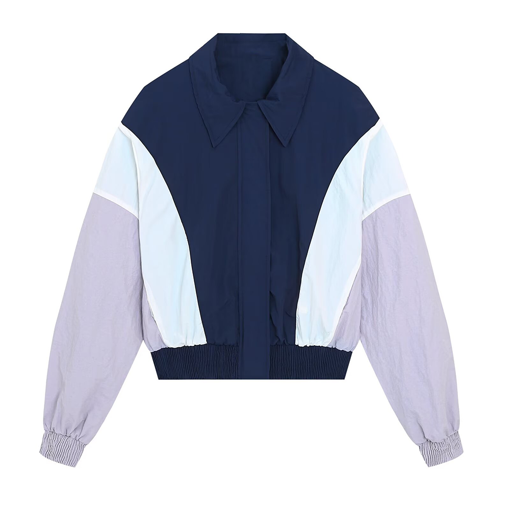 Women's Casual Patchwork Pilot Jacket Coat