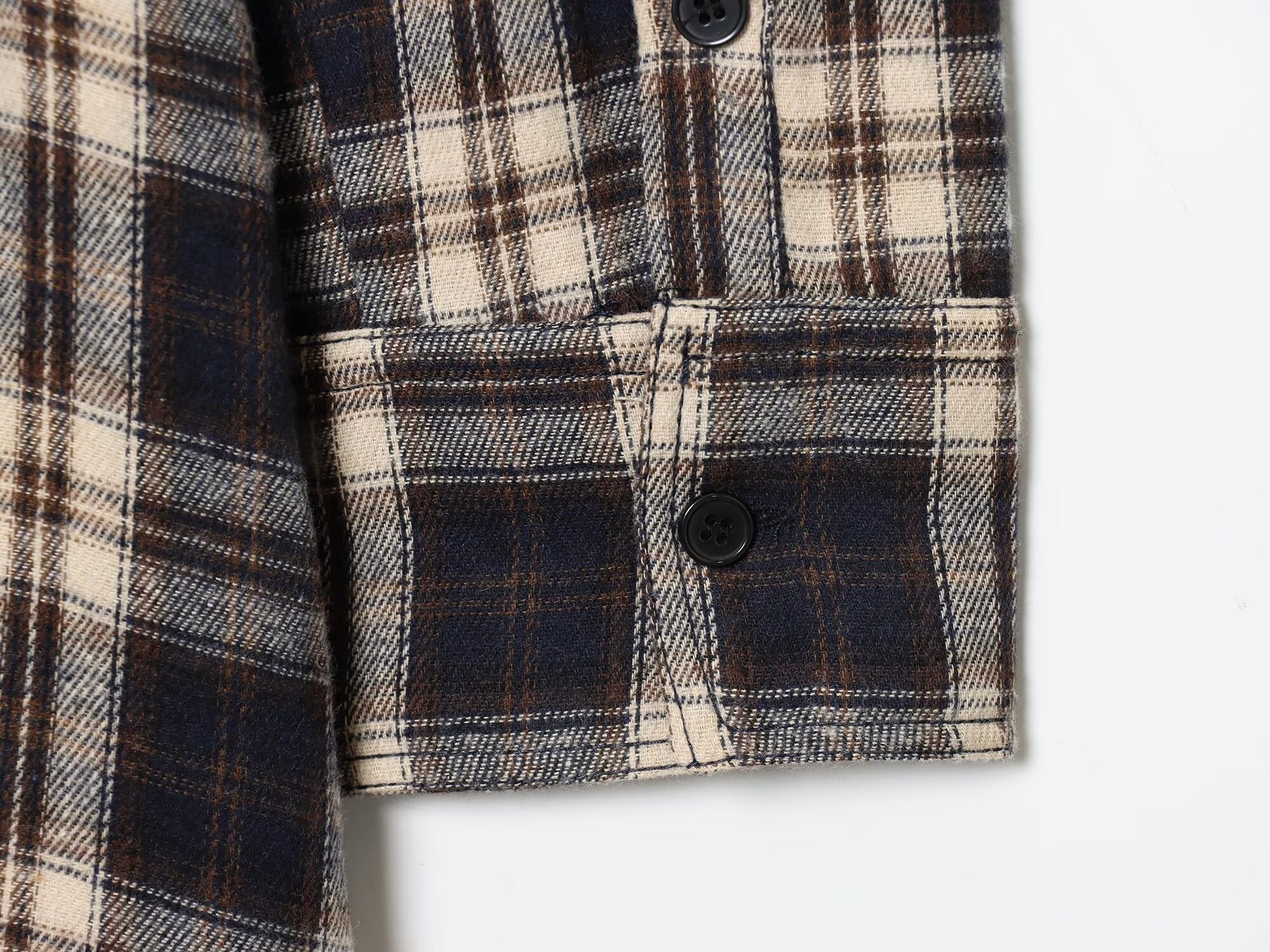 Women's casual shirt style pleated checkered MIDI dress