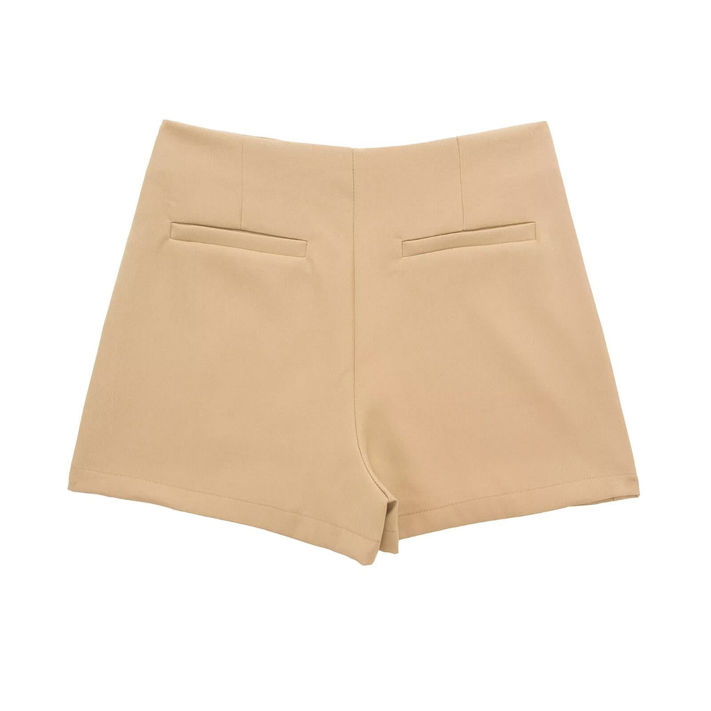 Women's multicolored casual asymmetric culottes