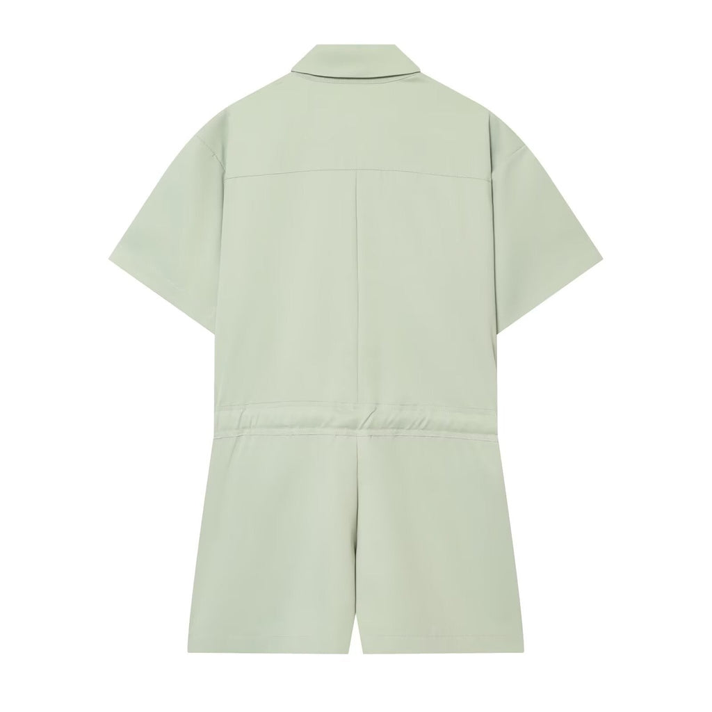 Women's With Belt shirt style jumpsuit