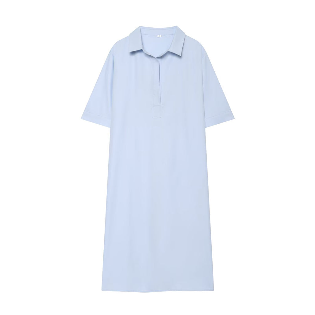 Women's long sleeved shirt style linen blend shirt