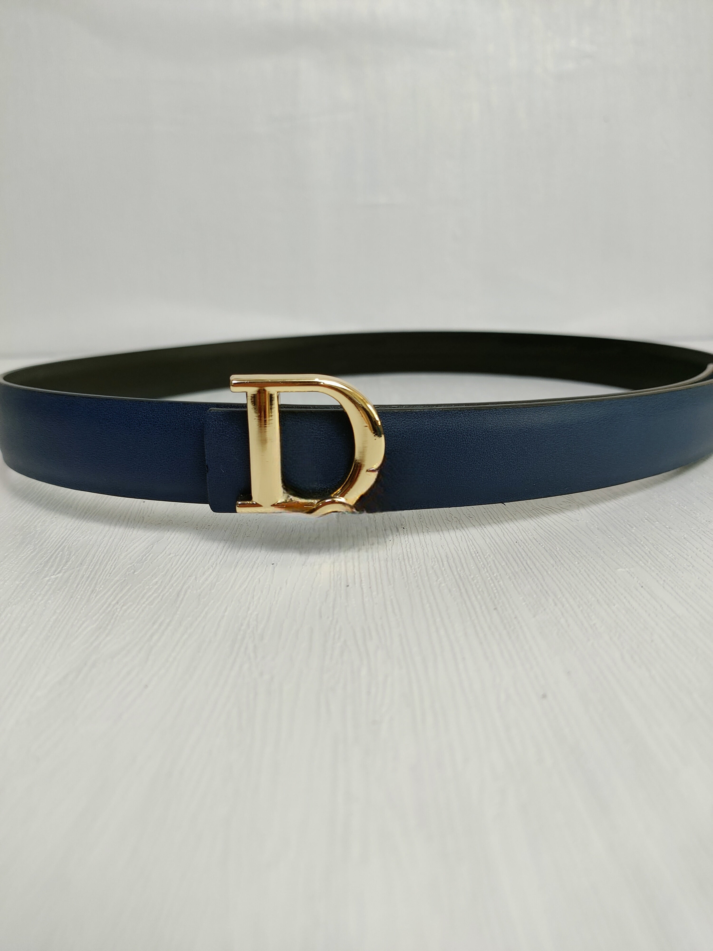 Women's New Fashion Joker Alloy Accessories Smooth Buckle Design Belt Belt with A Box