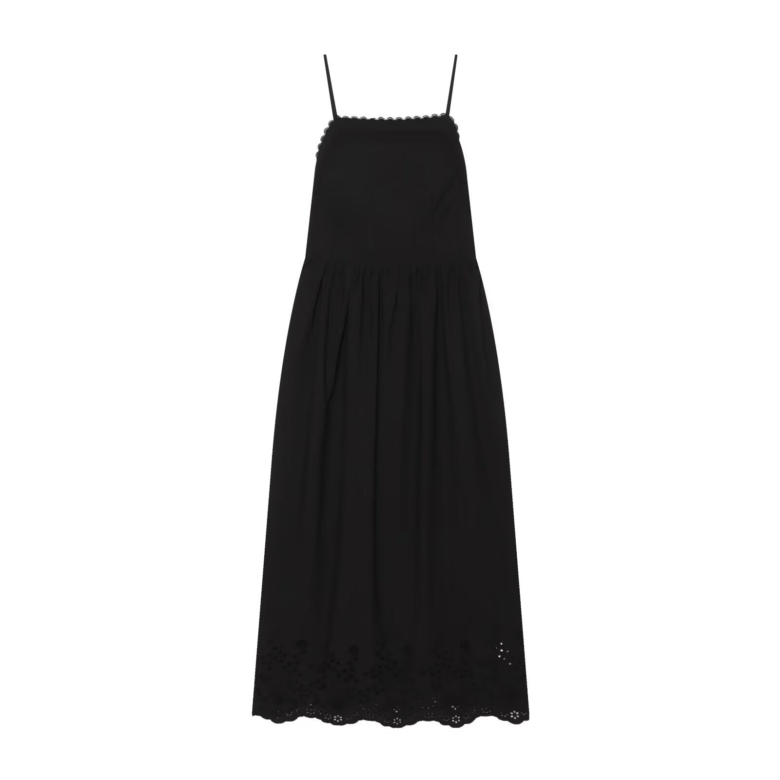 Women's hollowed out embroidered MIDI dress