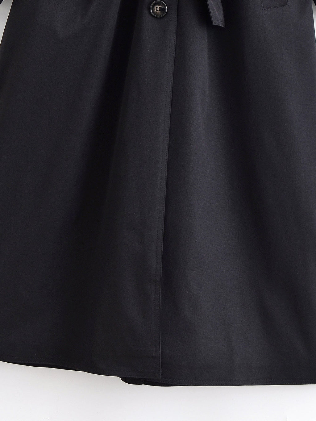 Women's new fashion with Belt loose long style windbreaker Coat