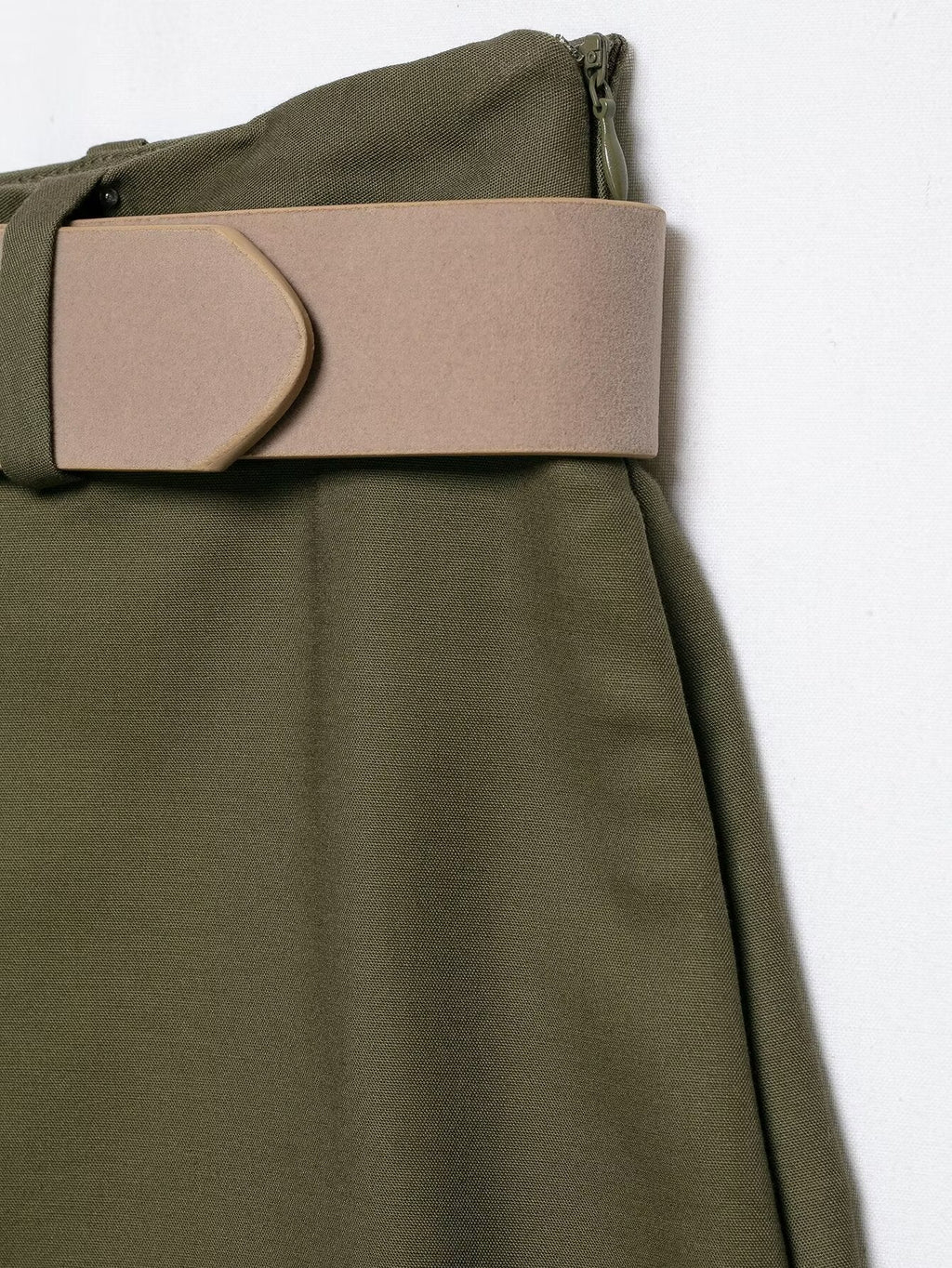 Women's with belt casual pleated culottes