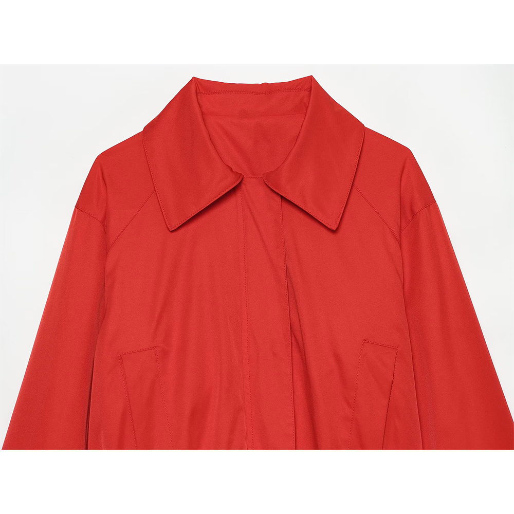 Women's with belt waterproof cotton jacket Coat