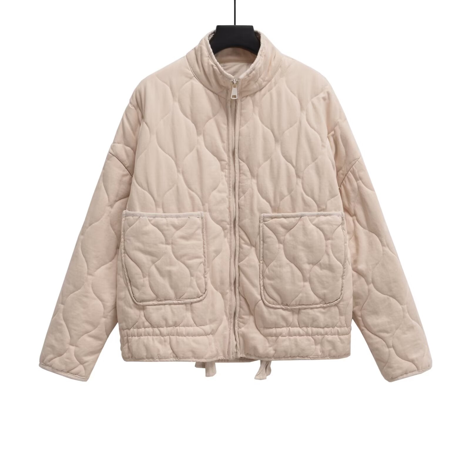 Women's winter loose warm standing collar cotton Coat