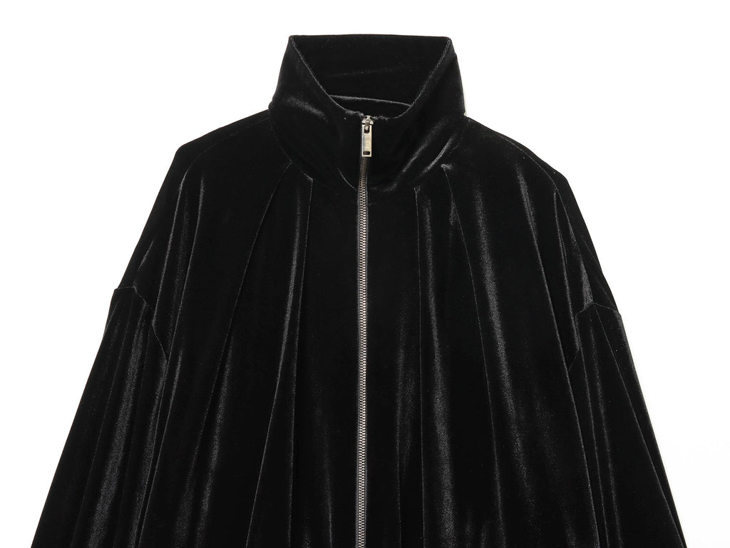 Women's Lapel Velvet Pilot Jacket Coat