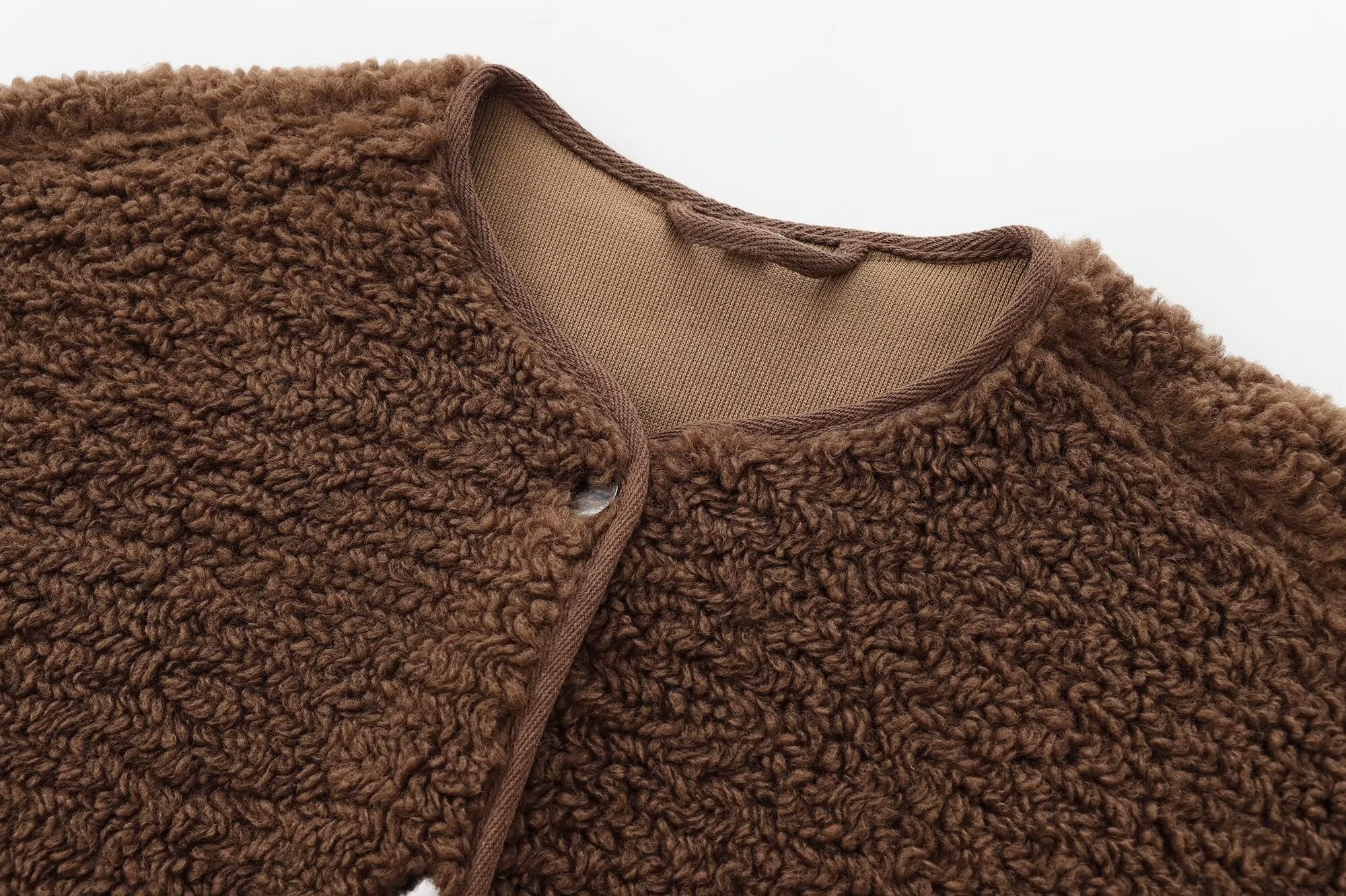Women's warm fleece single breasted jacket Coat