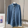 Denim Jacket New Fashion Casual Joker Spring New Men and Women with The Same Fashion Long Sleeve Embroidered Denim Shirt Jacket.