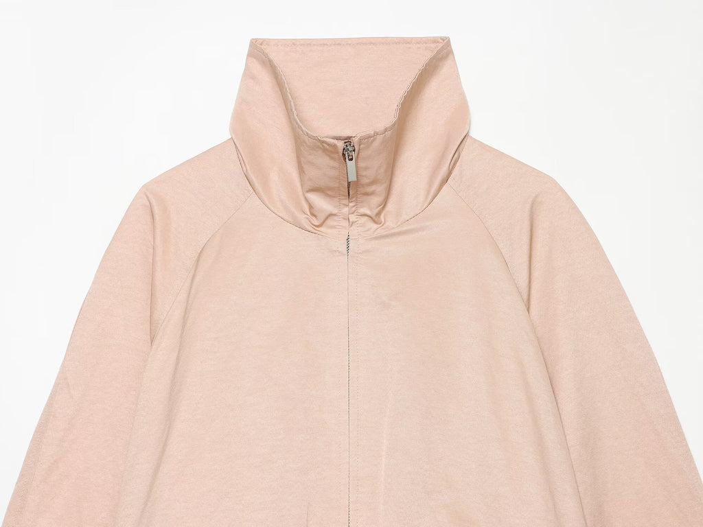 Women's casual pleated pilot jacket Coat