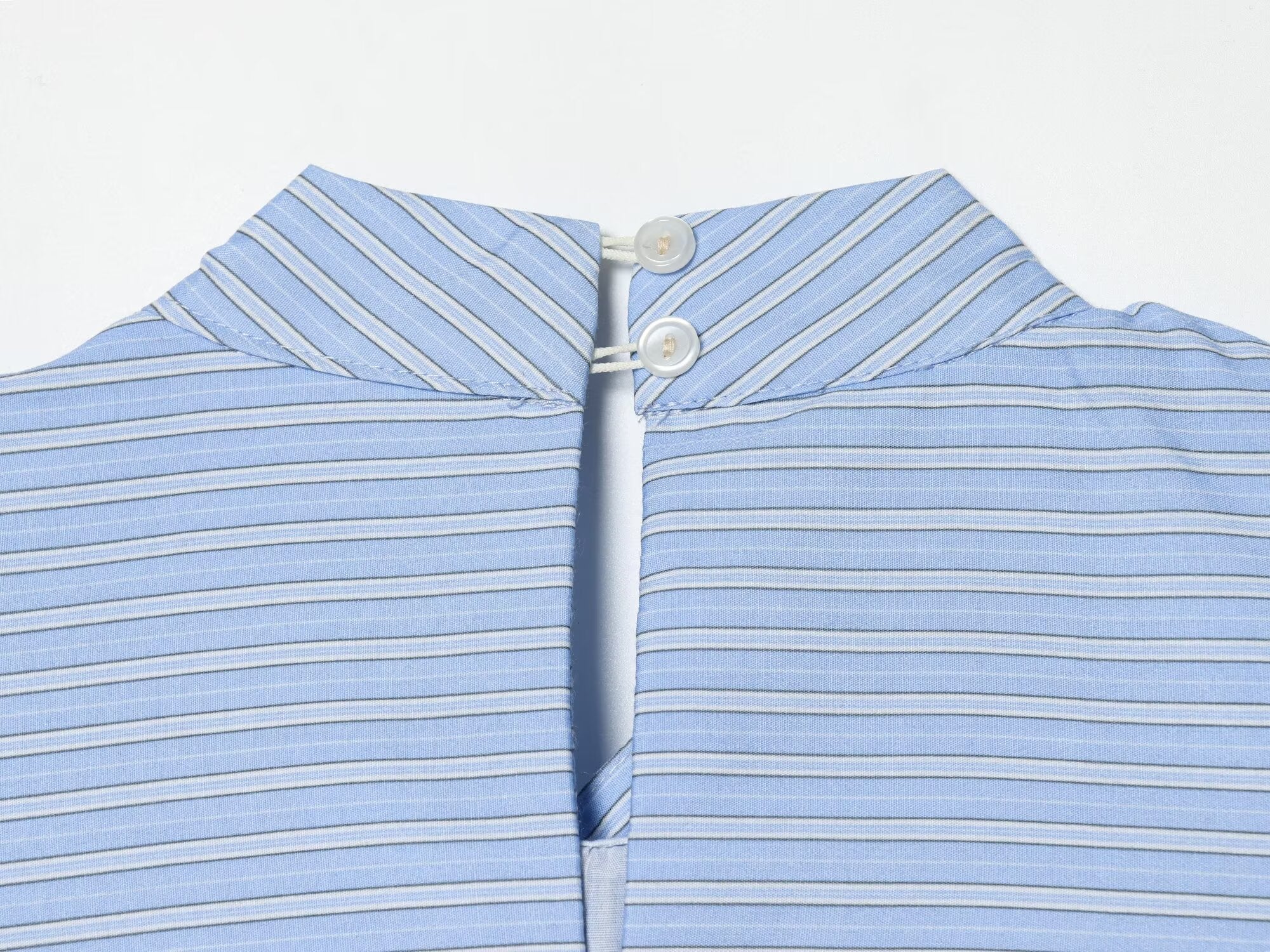 Women's bow decoration striped shirt