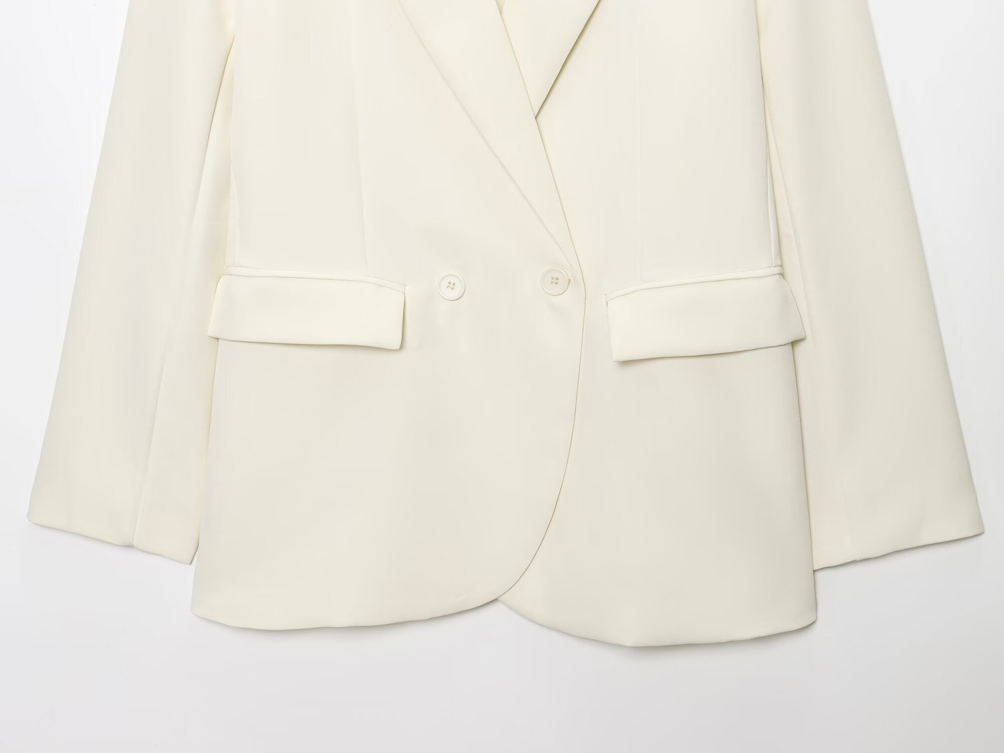 suit Women's 2 pieces loose double breasted Blazer Coat +Pants