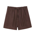 Women's new fashion loose Off Shoulder pleated top+Shorts suit